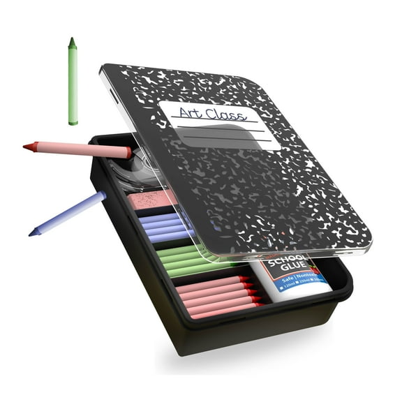 COOK WITH COLOR Lunch Box Container, 7-Grid Snack Box, Notebook Design