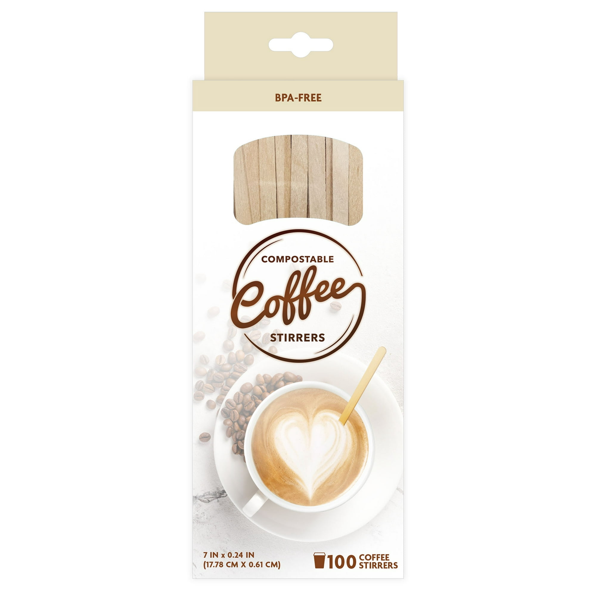 COMPOSTABLE COFFEE STIRRERS