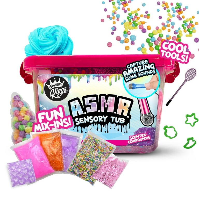 COMPOUND KINGS - ASMR Sensory Tub, Slime Mini Toy Kit with Bubble