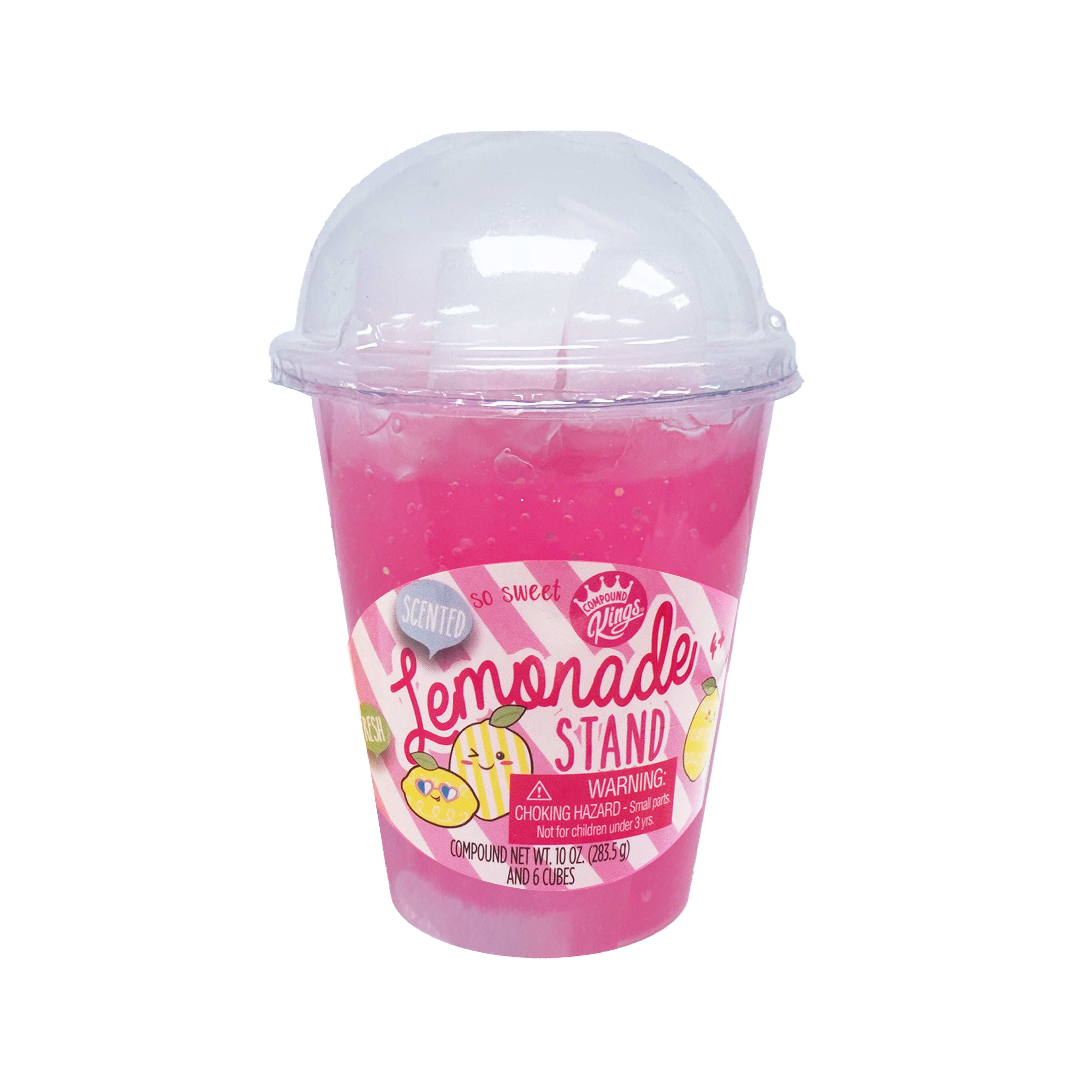 Compound Kings Lemonade Cup Slime – Stretchy, Scented Fun in Pink