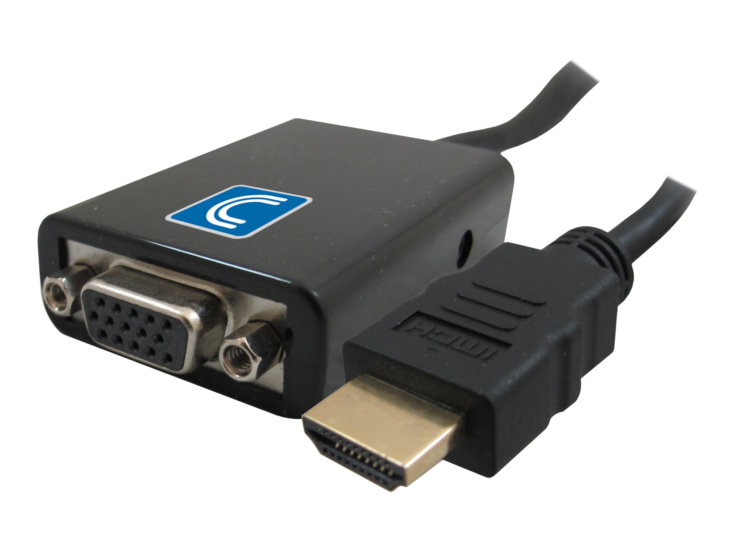 4IN HDMI A MALE TO VGA FEMALE W/AUDIO CONVERTER 2 YR WARR