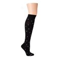 thumbnail image 1 of COMPRESSION BLACK DANCING DOTS SOCKS, 1 of 4
