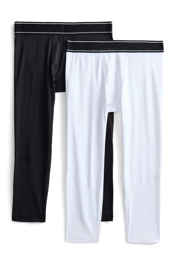 Boys Compression Leggings, 2-Pack, Sizes 4-18