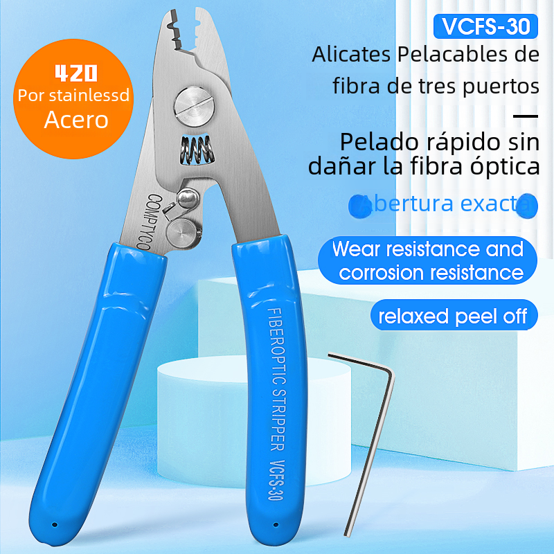 COMPTYCO VCFS-30 Stainless Steel Fiber Optic Stripping Scissors Tool ...
