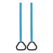COMPUKAS 1Pair ABS Gymnastics Rings for Home Use with Easy Installation and Non-Slip Grip