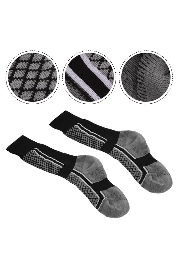 1 Pair Girls Running Socks High Tube Breathable Sports Socks for Active