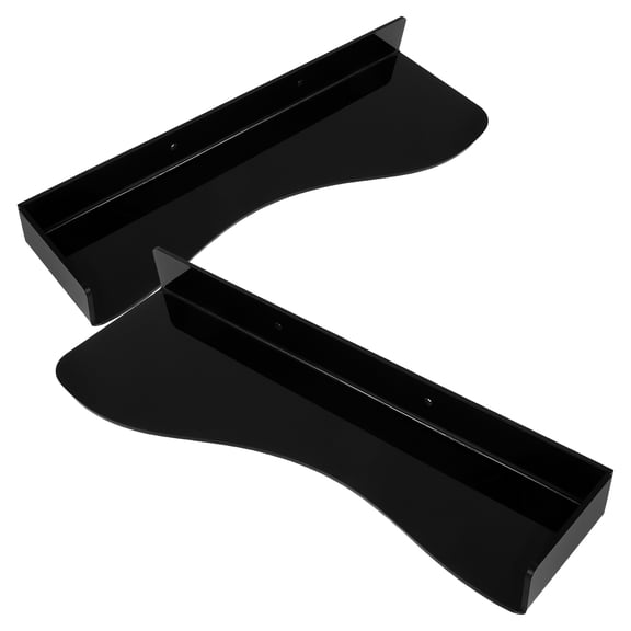 COMPUKAS 1 Pair Wall Shoe Holder: Floating Acrylic Shoe Display Shelf for Sports Shoes Collectors