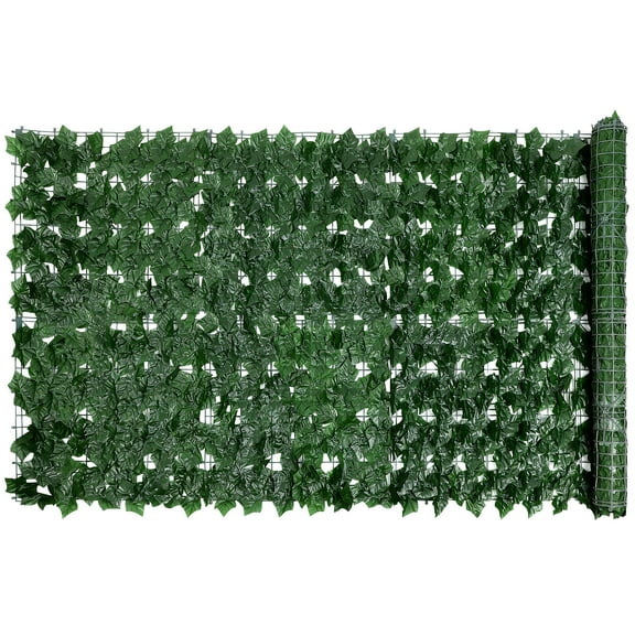 COMPUKAS 1 Roll Artificial Hedge Green Plastic Privacy Screen for Balcony Outdoor Patio 117.90X39.30X0.20in