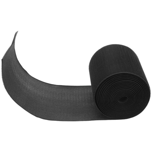 COMPUKAS 1 Roll Reusable Cable Management Strip Black Polyester For Floor Wires In