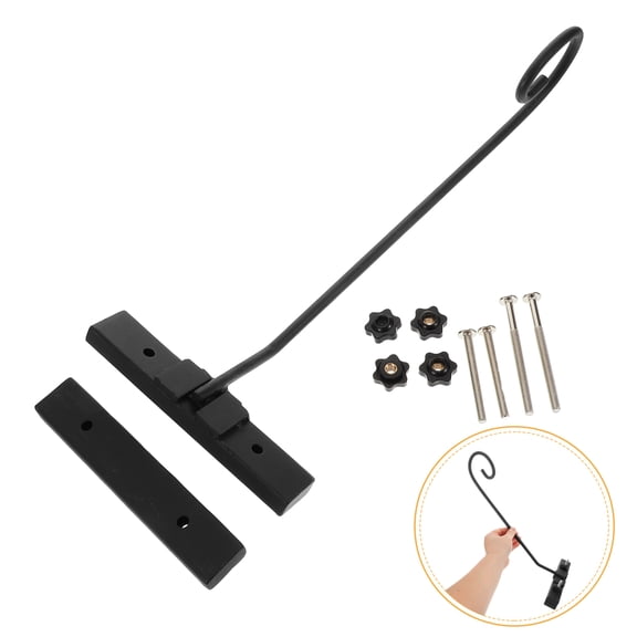 COMPUKAS 1 Set Balcony Hanging Flower Rack Steel for Tools Outdoor Use