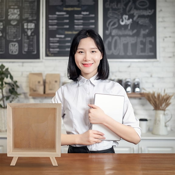 COMPUKAS 1 Set Clear Window Wooden Piggy Bank For Birthday Money Collection Box Light Yellow