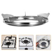COMPUKAS Wok Rack for Gas Stove Cast Iron Silver 1 Set