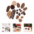 thumbnail image 1 of COMPUKAS 1 Set Rustic Multi Vintage Dried Fruit and Flower Set with Pine Tree Decor 4.06X0.39X0.39in, 1 of 8