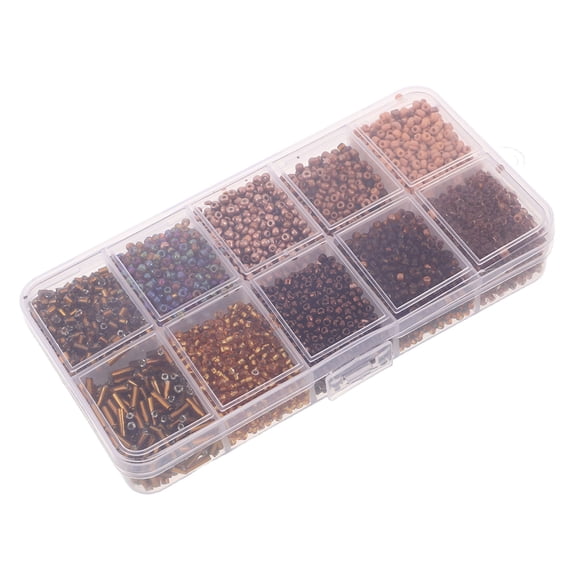 COMPUKAS 1 Set Small Jewelry Making Beads For Craft Projects In 10 Colors For DIY Makers