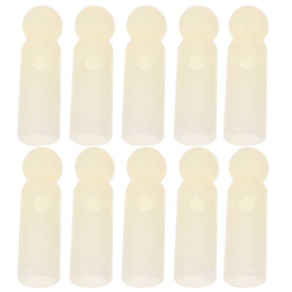 COMPUKAS Umbrella Tail Beads Plastic White for Repair and Folding Umbrellas 10Pcs