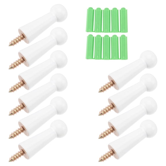 COMPUKAS 10 Pcs Simple Style Hat Hooks for Wall Hanging in Bedroom