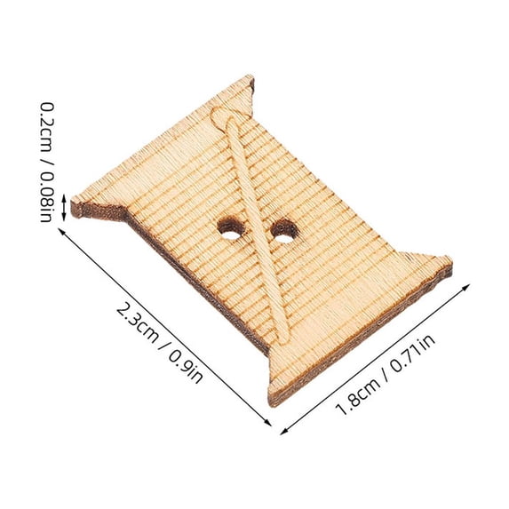 COMPUKAS 100Pcs Embroidery Floss Bobbins for Sewing Supplies Diy Enthusiasts Beige Color
