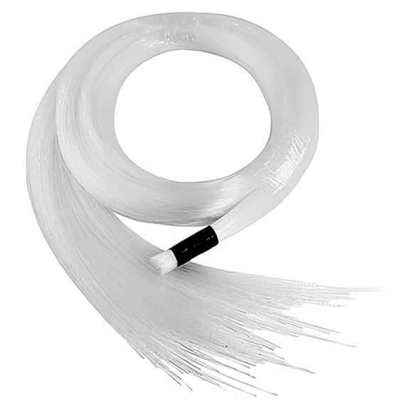 COMPUKAS 100 Pcs White Plastic LED Light Cable, Decorative Glow Wire for Holiday Lawn and Car Interior