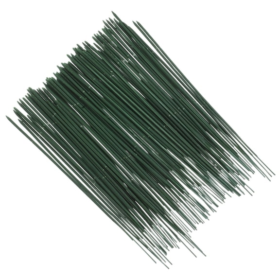 COMPUKAS 100pcs Green Twisting Flower Stems Flexible Rods for Artificial Flowers Crafting and Floral Arrangements