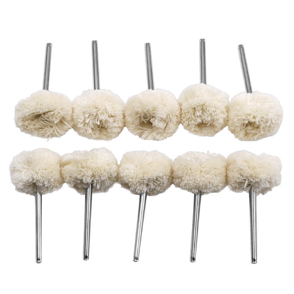 COMPUKAS 10Pack Polishing Mop Buffing Wheel Wool for Furniture and Automobile Polishing