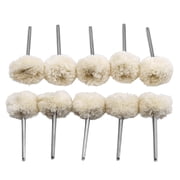 COMPUKAS White Wool Polishing Wheel by Compukas for Furniture and Automotive 10Pcs