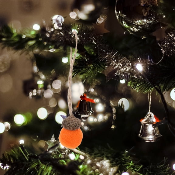 COMPUKAS 10Pcs Autumn Hanging Ornaments Felt Acorn Charm For Thanksgiving Family Activities