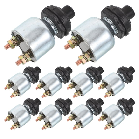 COMPUKAS 10Pcs Metal Car Ignition Switch Replacement Push Button Start Kit for Cars and Trucks