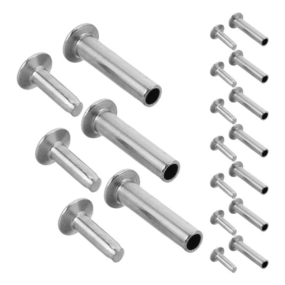 COMPUKAS 10Pcs Easy Install Spatula Handle Rivets Metal Replacement for Wooden Kitchen Tools
