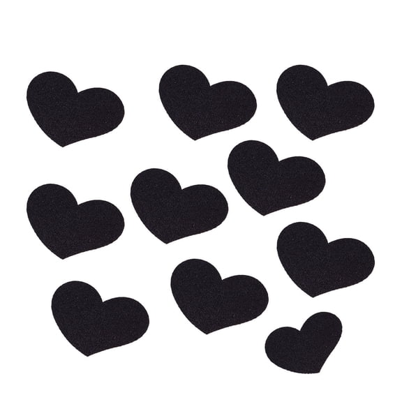 COMPUKAS 10Pcs Hair Bang Stickers Black No Metal Hair Fringe Sticker Comfortable for All Day Wear