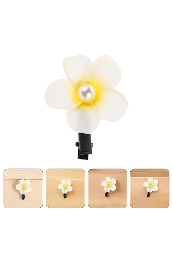 10Pcs Mini Flower Hair Clips Multi Versatile Styling Tropical Beach Style for Women Summer