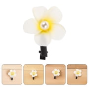 COMPUKAS 10Pcs Mini Flower Hair Clips Multi Versatile Styling Tropical Beach Style for Women Summer