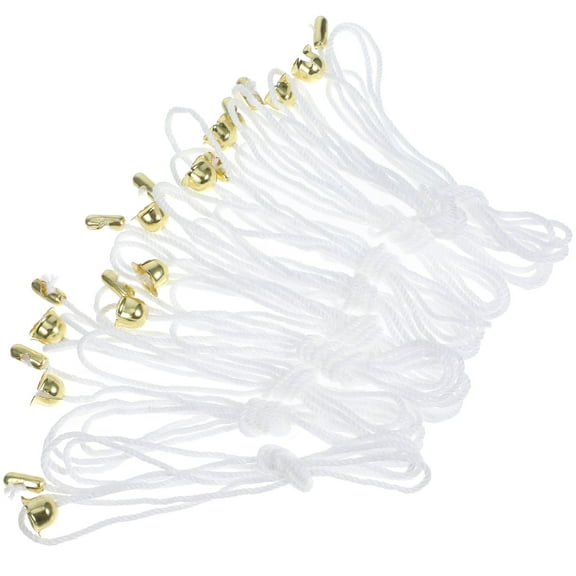 COMPUKAS 10Pcs Pull Cord for Lights Cotton Thread with User Friendly Design for Home Use