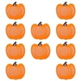 thumbnail image 1 of COMPUKAS 10pcs Orange Pumpkin Wood Slices Blank Cutouts for Crafts Decorations, 1 of 8