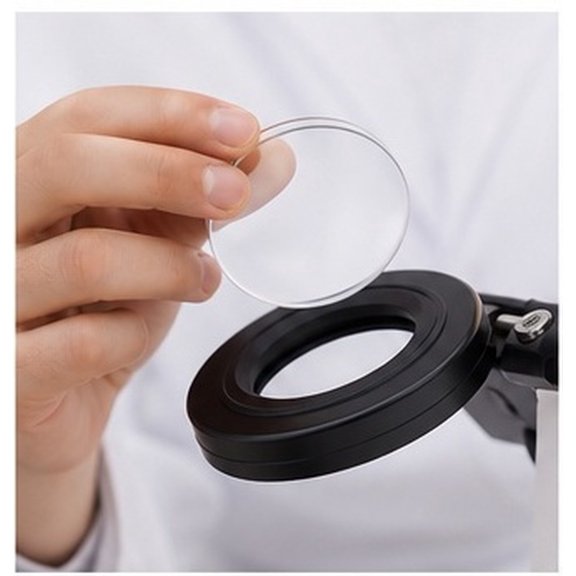 COMPUKAS 10Pcs Transparent Round Convex Lens Acrylic Optical Lens for Physics Lab Experiment
