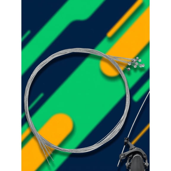 COMPUKAS Bicycle Brake Cables Plated Silver Zinc-Coated Steel for Bike Use Smooth Operation