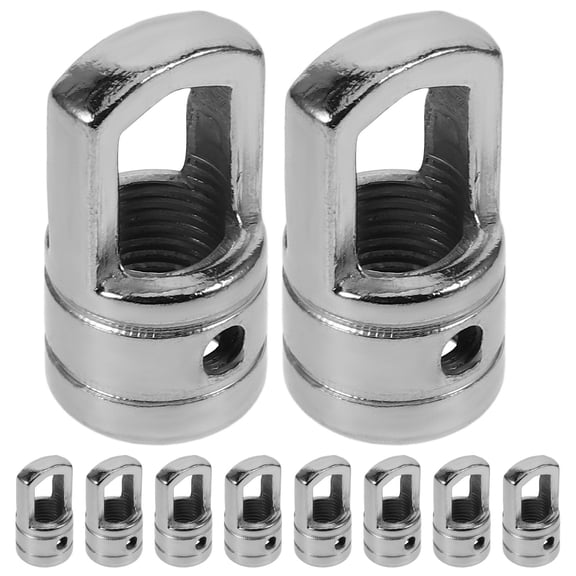 COMPUKAS 10pcs Iron Ring Ceiling Loop Eye Nut Screws for Pendant and Ceiling Lights