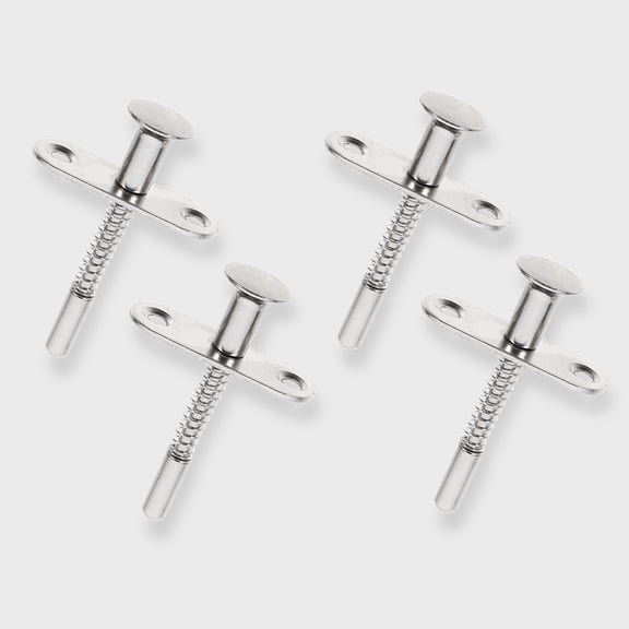 COMPUKAS 10pcs Plunger Latches Storage Door Lift Adjustment Stainless Steel for Homeowners