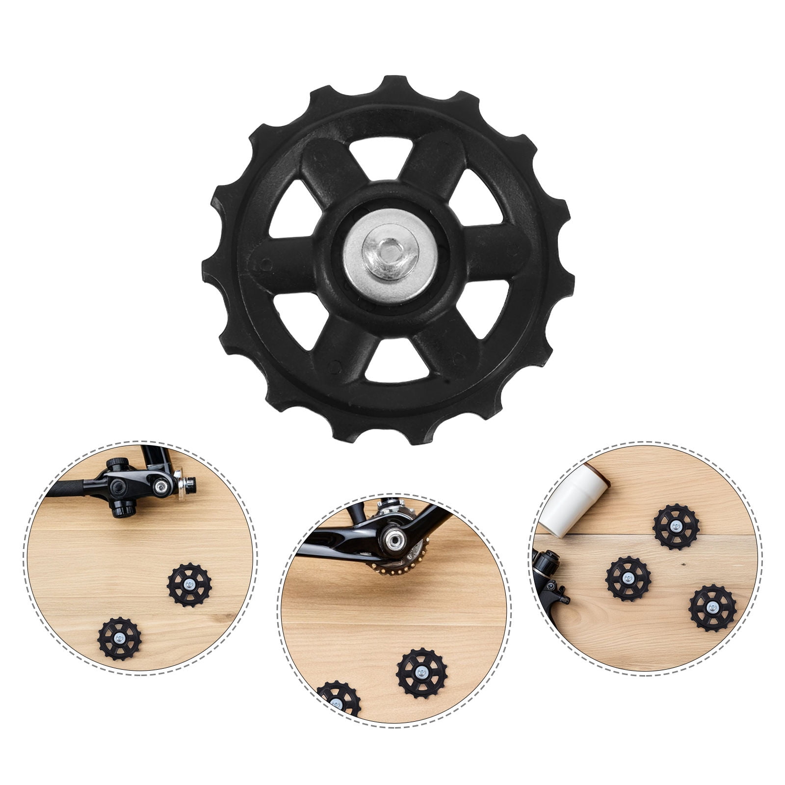 COMPUKAS 10-Pack Black Bike Roller Wheels for Distance Cycling and ...