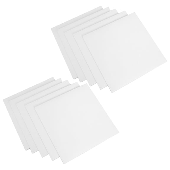 COMPUKAS Baking Accessories Cake Drums White Coated Cardboard Square 10pcs