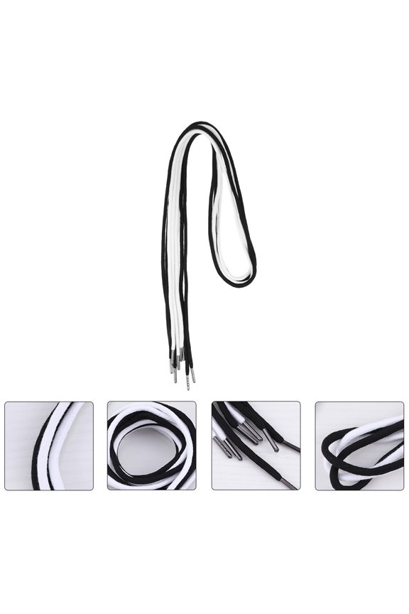 Decorative Metal Head Cotton Drawstrings 12 Replacement for Clothing