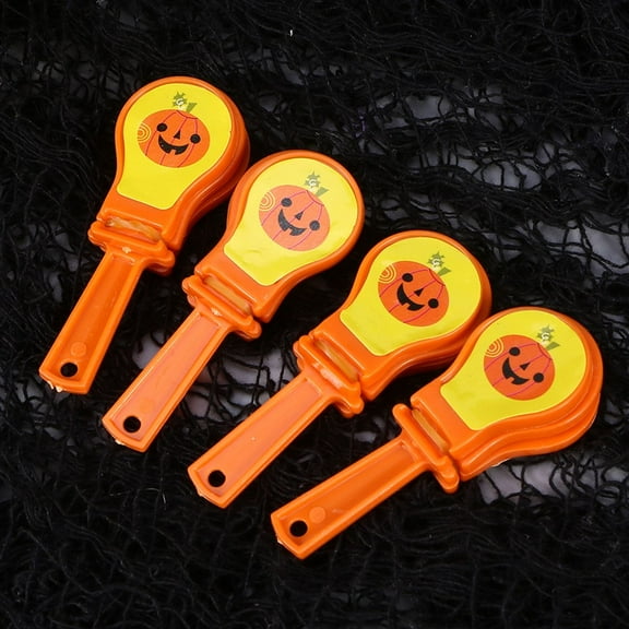 COMPUKAS Pumpkin Shape Hand Clapper Plastic 12Pcs Assorted Color