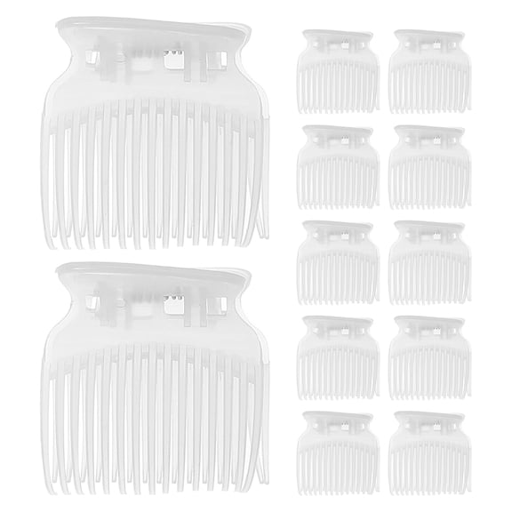 COMPUKAS 12-Pack Transparent Hot Roller Clips Replacement Set for Easy and Professional Hair Curling Styling