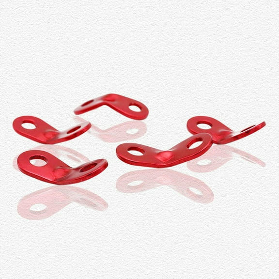 COMPUKAS 12pcs Guy Line Adjusters For Tents And Awnings Durable Alloy Rope Fasteners Red For Camping Hiking And