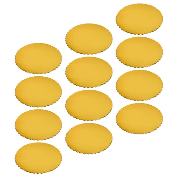 COMPUKAS 12pcs Round Cake Boards for Birthday Cakes, Dessert Displays, Mousse, Party Stands - Non-Deforming Bases