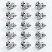 COMPUKAS 15pcs Metal Guitar Strap Locks for Electric and Ukulele Replacement
