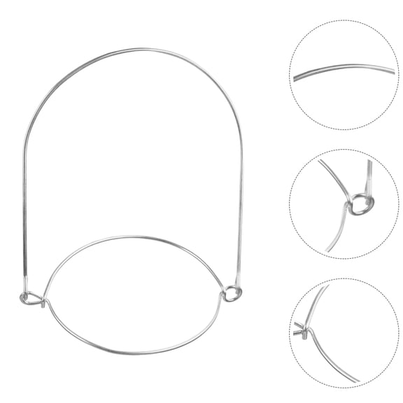COMPUKAS 16pcs Pint Jar Handle Wire Handles Hook Silver for Home Use Fade Resistant