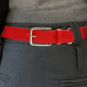 COMPUKAS Red Adjustable Elastic Baseball Belt for Softball Players with and Comfortable Material
