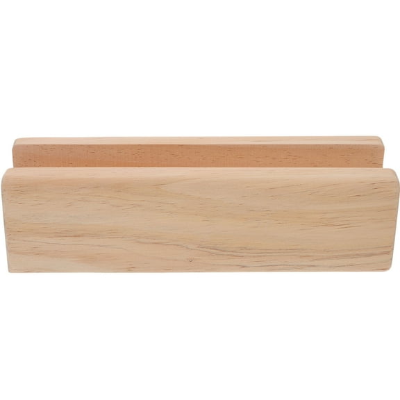 COMPUKAS Natural Wood Floor Mirror Base Stand 1-Pack for Office Mirror Frame Support and Stability
