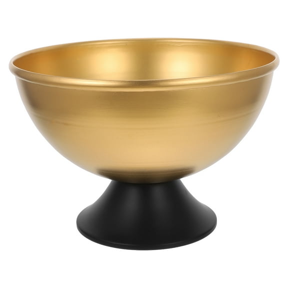 COMPUKAS 1Pack Gold Iron Flower Vase for Elegant Table Centerpieces Decorative Bowl Design