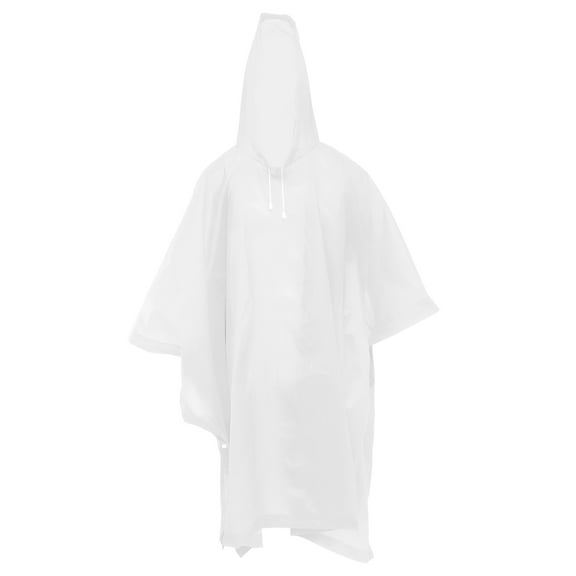 COMPUKAS Compukas Eva Rain Poncho Portable White for Outdoor Protection
